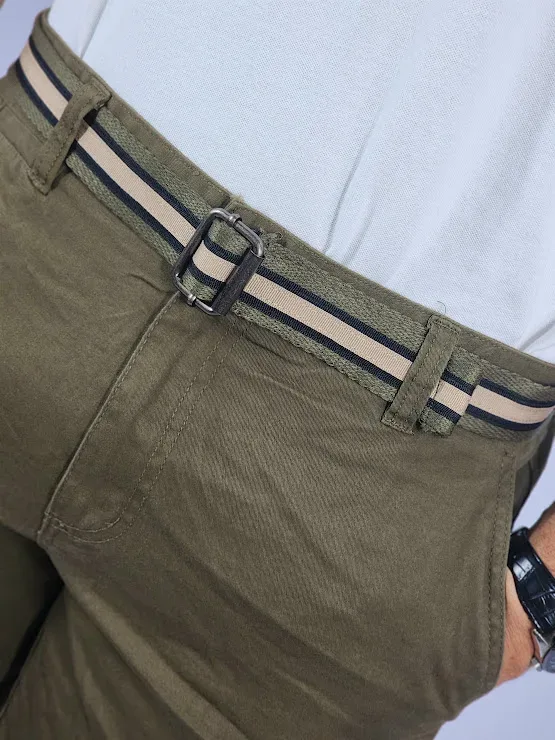 Short Cambridge Polo Club para caballero color verde musgo