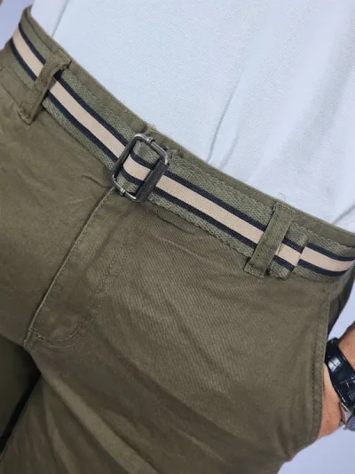 Short Cambridge Polo Club para caballero color verde musgo