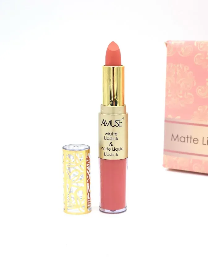 Labial Matte y Labial Líquido AMUSE Tono 6