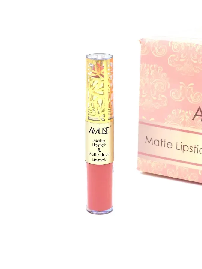 Labial Matte y Labial Líquido AMUSE Tono 6