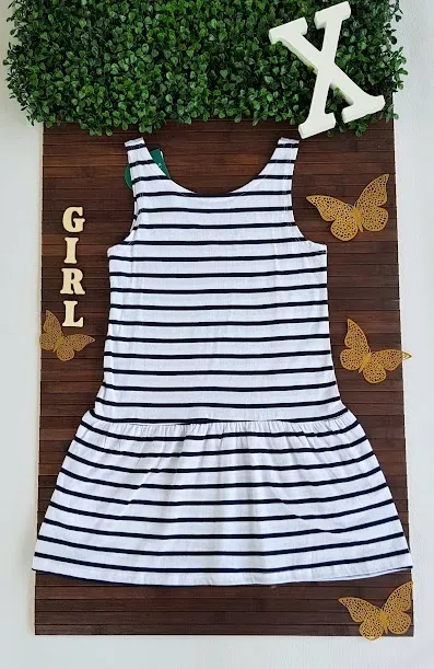 Vestido H y M para niña de rayas