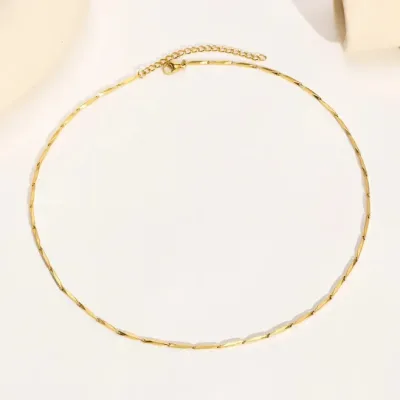 Collar para dama de acero de titanio