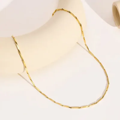 Collar para dama de acero de titanio