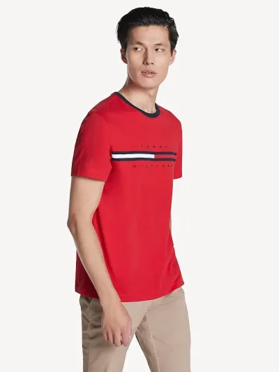 Camiseta Tommy Hilfiger para caballero color rojo