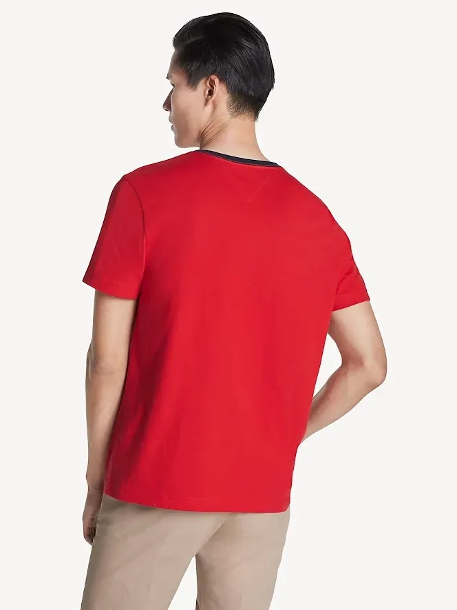 Camiseta Tommy Hilfiger para caballero color rojo
