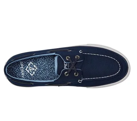 Tenis Sperry para caballero color azul Bahama II Seacycled