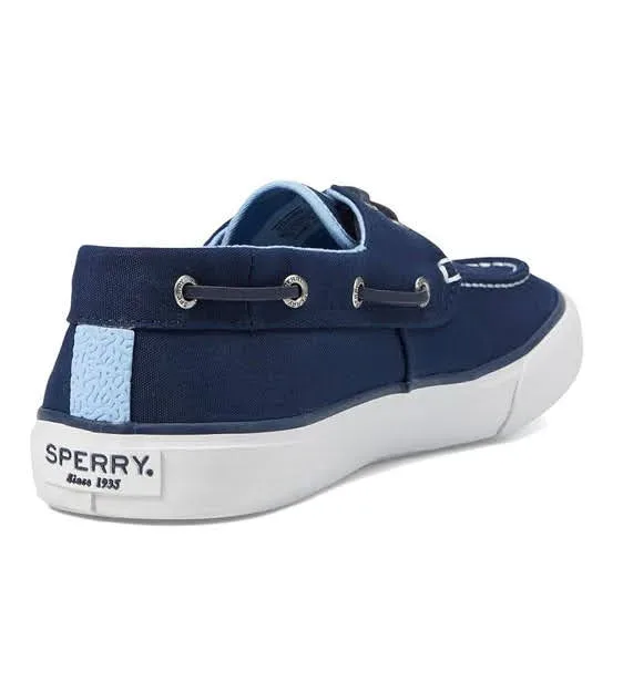 Tenis Sperry para caballero color azul Bahama II Seacycled