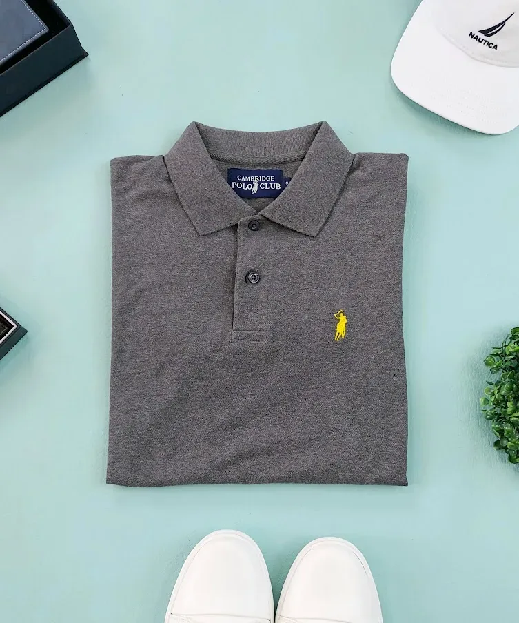 Camiseta Cambrige Polo Club para Caballero Color Gris