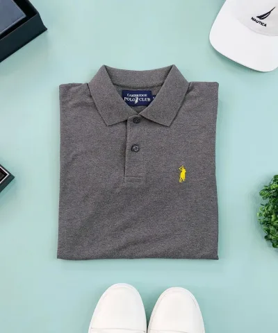 Camiseta Cambrige Polo Club para Caballero Color Gris