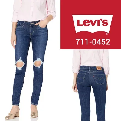 Jeans para dama Levi's skinny 711-0452 color azul