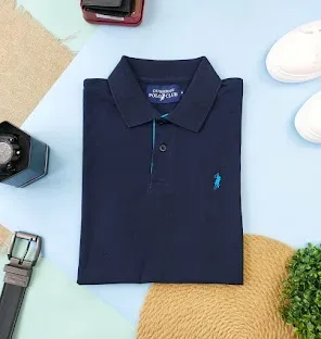 Camiseta Cambrige Polo Club para caballero color azul.