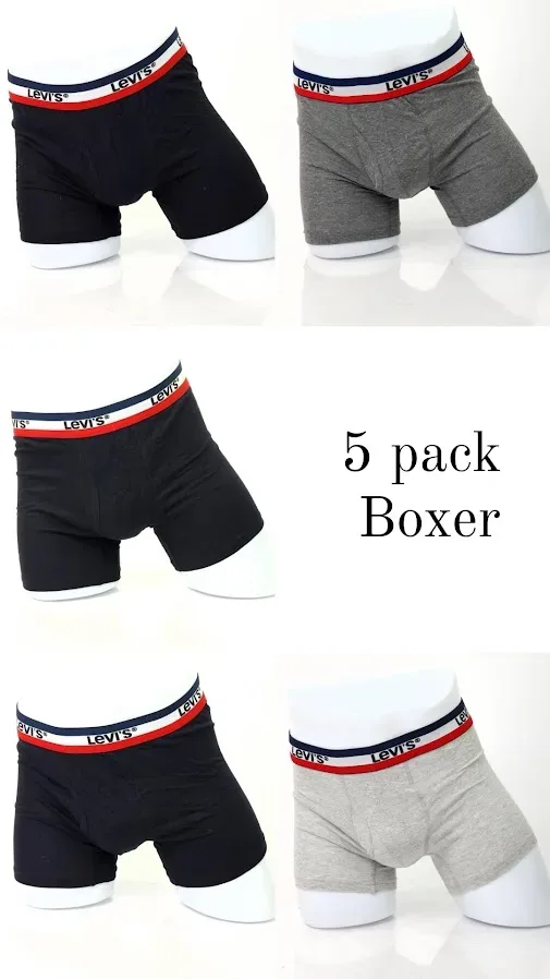 Set de 5 boxer Levi´s para caballero