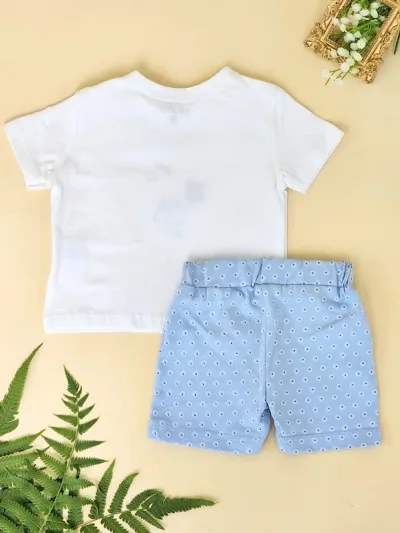 Conjunto Everfit para niña 16350S #CELESTE Y BLANCO