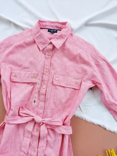 Vestido U.S Polo para dama color rosado