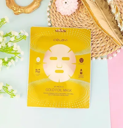 Mascarilla facial de oro Celavi