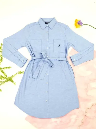 Vestido Cambridge Polo Club para dama color azul