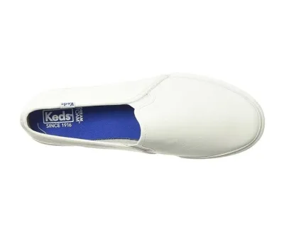 Tenis Keds para dama color blanco DOUBLE DECKER LEATHER WHITE