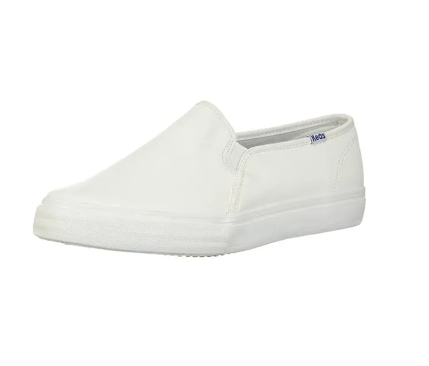 Tenis Keds para dama color blanco DOUBLE DECKER LEATHER WHITE