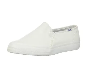 Tenis Keds para dama color blanco DOUBLE DECKER LEATHER WHITE