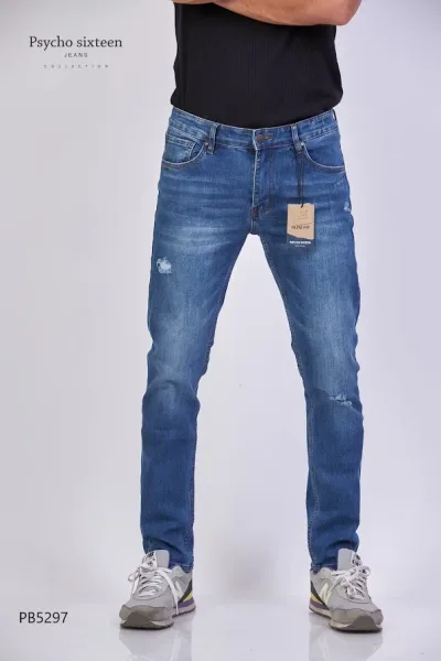 Jeans PSYCHO SIXTEEN para caballero Slim Fit PB5297 color azul