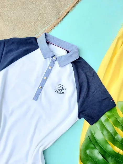 Vestido Tommy Hilfiger para dama color blanco y azul