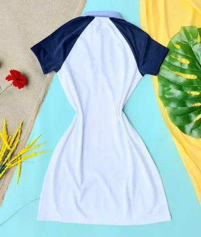 Vestido Tommy Hilfiger para dama color blanco y azul