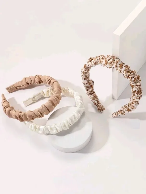 Set de diademas de cabello para dama diseño varios multicolor