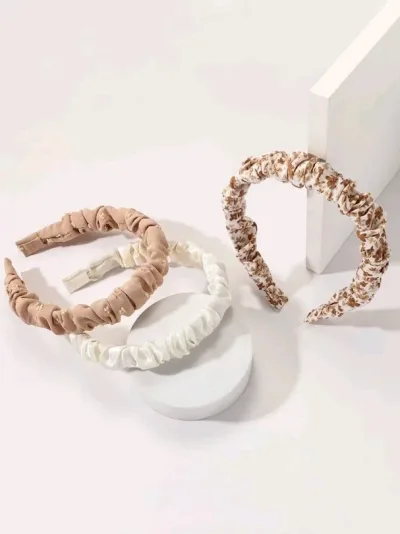 Set de diademas de cabello para dama diseño varios multicolor