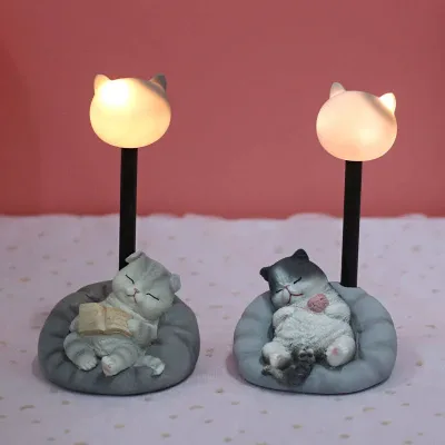 Lampara decorativa - Gato durmiendo