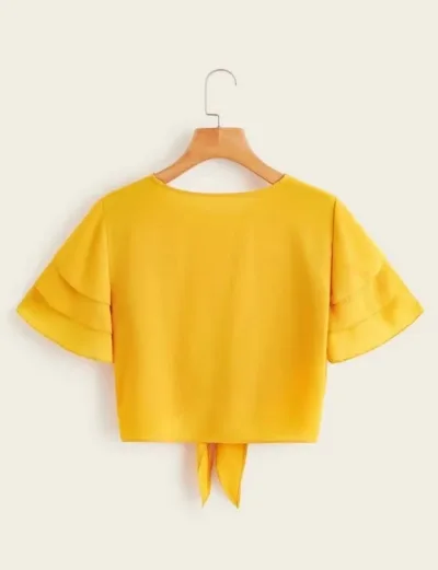 Blusa para dama color Mostaza Amarilla