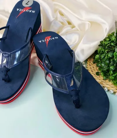 Sandalias Naútica para dama color azul
