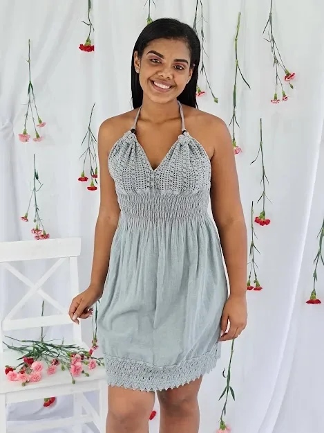 Vestido para dama color gris