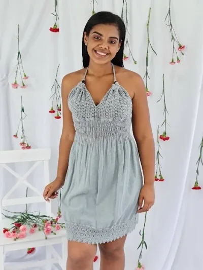 Vestido para dama color gris
