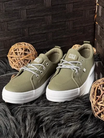 Tenis Promise MUFFIN OLIVE para dama