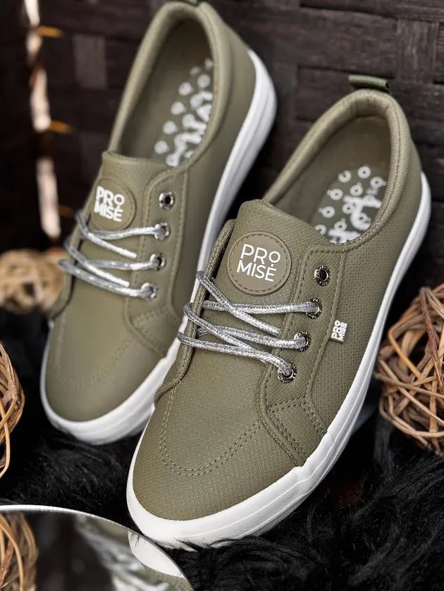 Tenis Promise MUFFIN OLIVE para dama