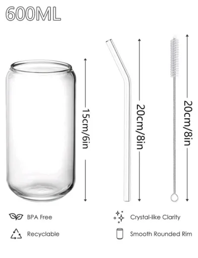 1 pieza de botella transparente
