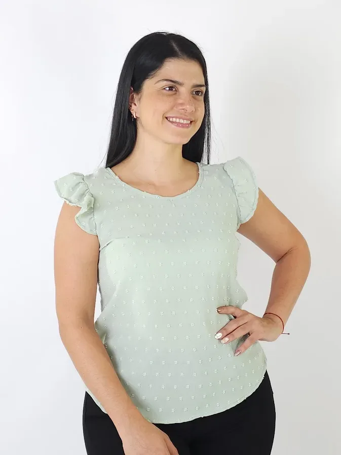 Blusa para dama color verde