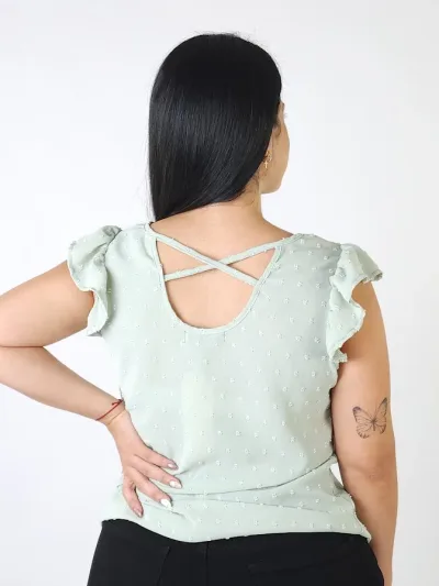 Blusa para dama color verde