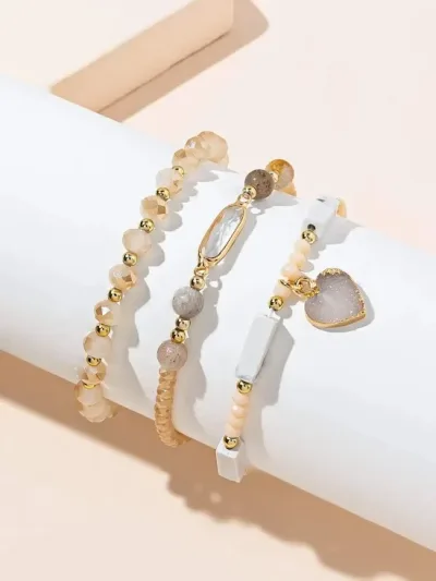 3 piezas de pulseras para dama de fantasia