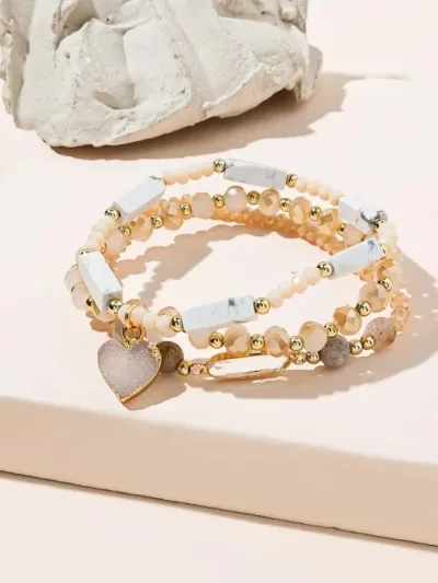 3 piezas de pulseras para dama de fantasia