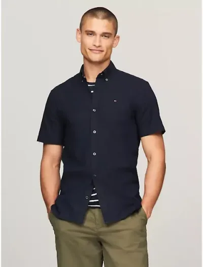 Camisa Tommy Hilfiger para caballero color azul