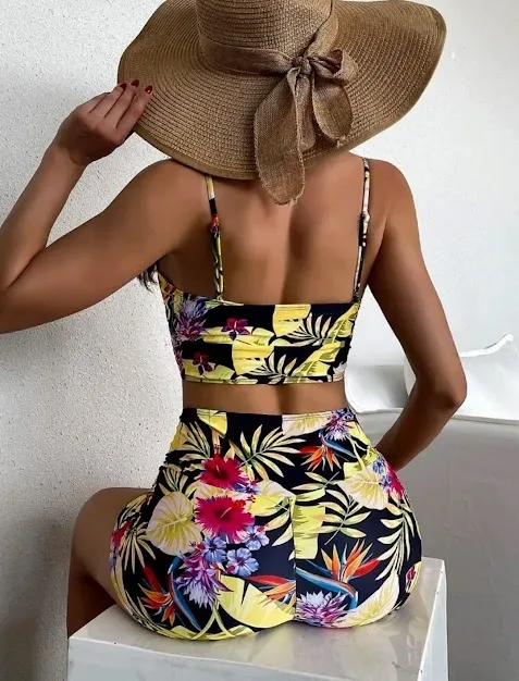 Vestido de baño para dama estampado floral
