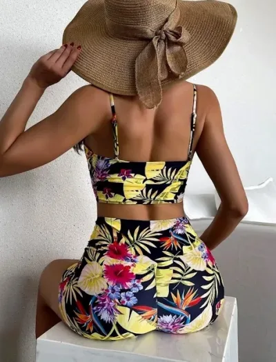 Vestido de baño para dama estampado floral