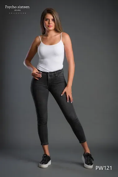Jean Psycho Sixteen Mid Rise Skinny Ankle PW121 para dama