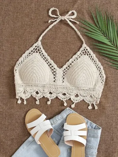 Salida de playa para dama color beige