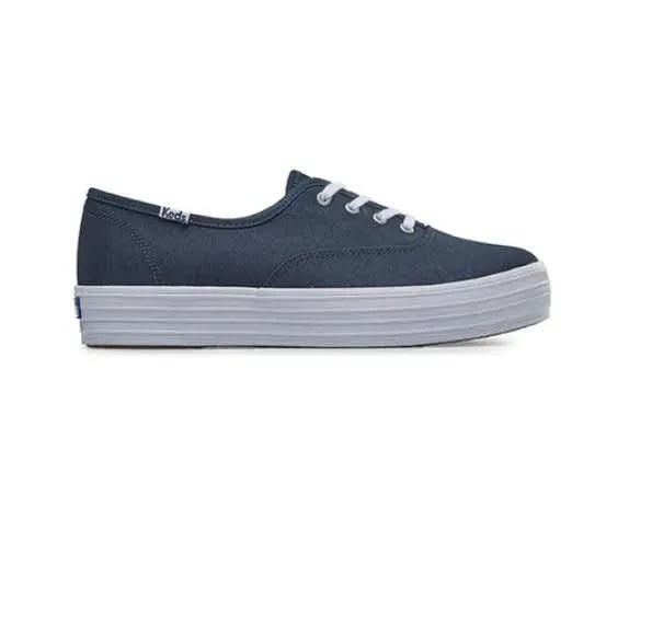 Tenis Keds para dama color azul PLATFORM CANVAS NAVY