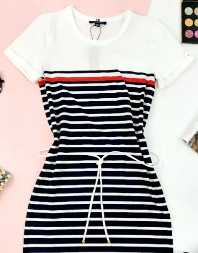 Vestido Tommy hilfiger para dama diseño a rayas