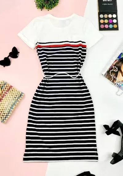 Vestido Tommy hilfiger para dama diseño a rayas