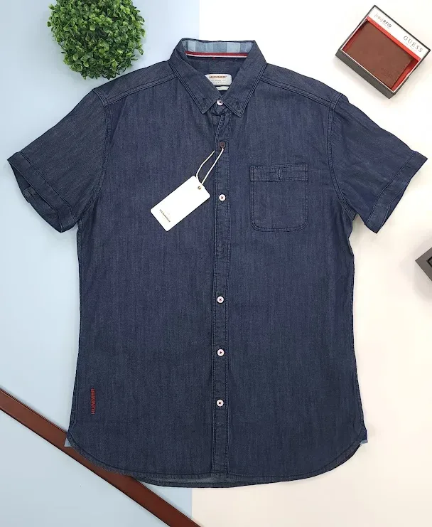 Camisa Hummer para caballero color azul oscuro