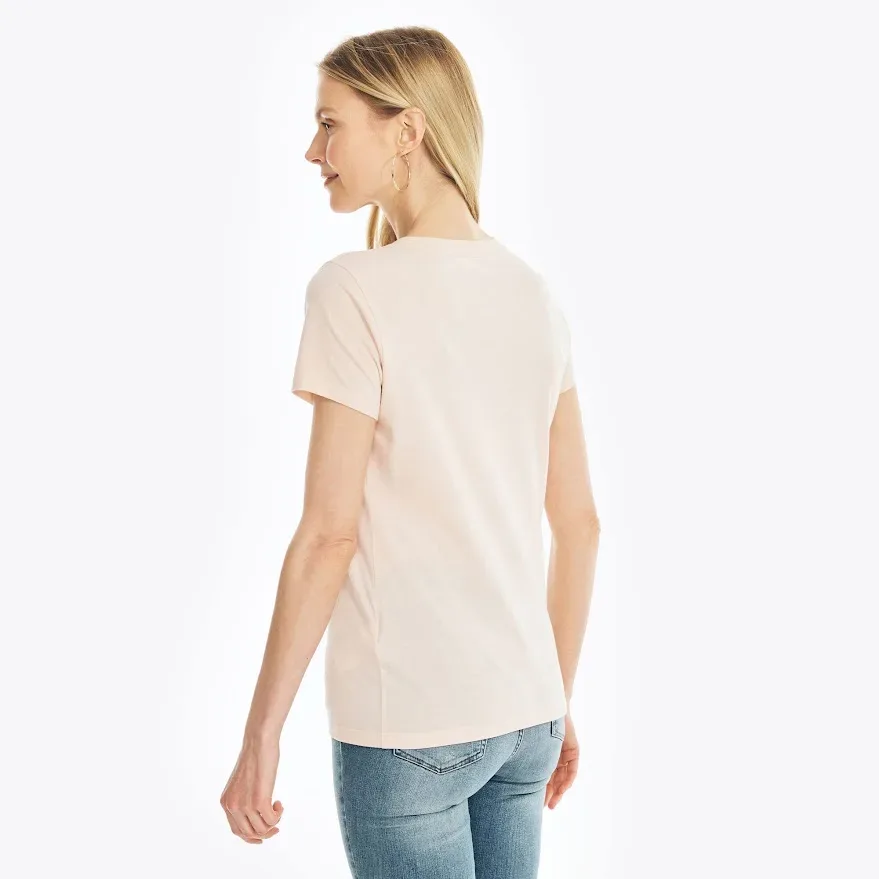 Camiseta Nautica para dama color rosa.